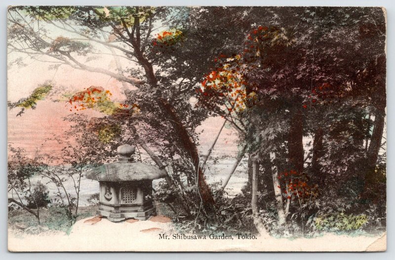 Tokyo Japan~Industrialist Shibusawa Mansion Garden~Handtinted~Chiaraijima Fukaya 