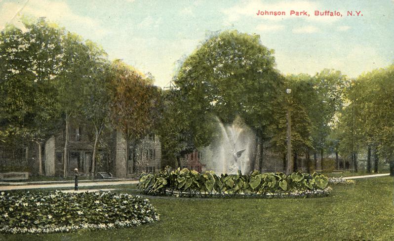 Buffalo NY, New York - Fountain at Johnson Park - DB