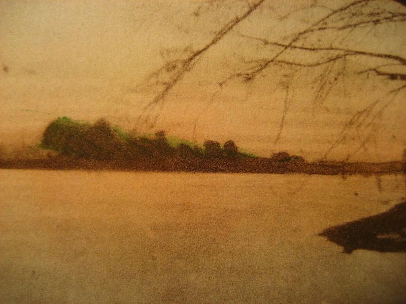 1915-30 Lambertville NJ Hand Color Delaware River View New Jersey Nomis NY RARE 