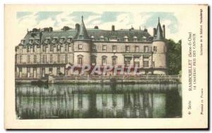 Old Postcard Rambouillet Chateau Taken From Channels