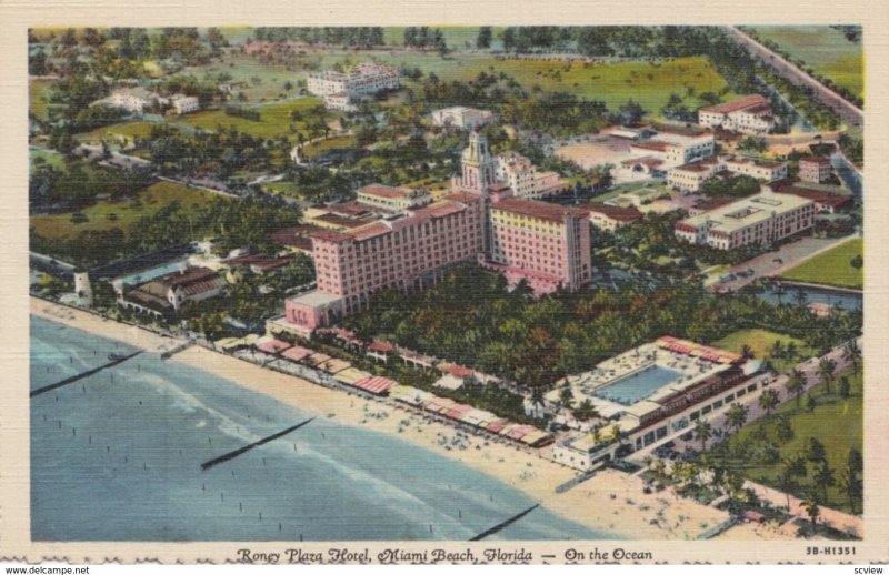 MIAMI BEACH, Florida, 1930-40s; Roney Plaza Hotel