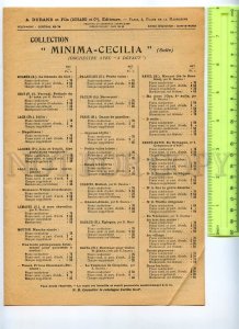 434858 FRANCE 1928 year Repertoire of the Cinema Durand in Paris on 4 pages