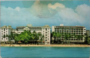Moana Hotel Waikiki Beach Hawaii Postcard PC369