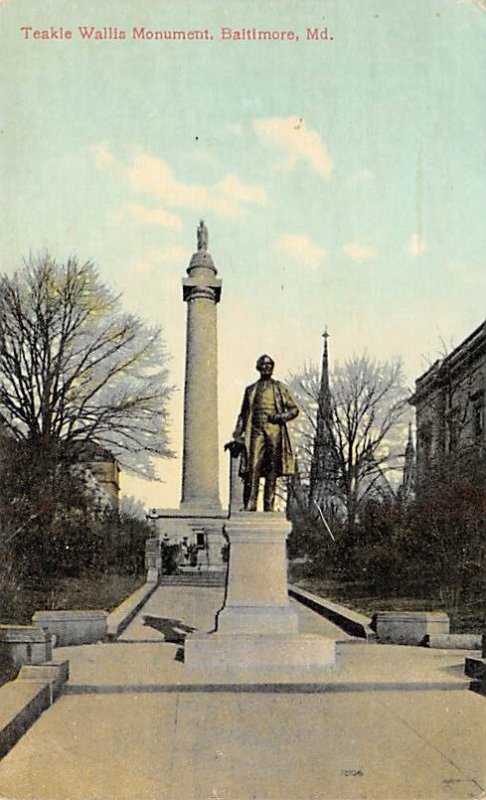 Teakle Wallis Monument Baltimore, Maryland MD s 