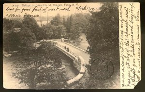 Vintage Postcard 1907 Bridge to Luna Island, Niagara Falls, New York (NY)