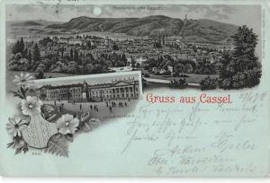 Cassel  Germany Scenic View Gruss aus Antique Postcard J44416