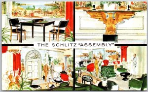 1962 Schlitz Brewing Co. Milwaukee Wisconsin Schlitz Assembly Posted Postcard