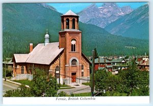 FERNIE, British Columbia Canada ~ CATHOLIC CHURCH of Holy Family  4x6 Postcard