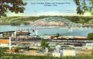 Dubuque Bridge & Mississippi - Iowa IA  