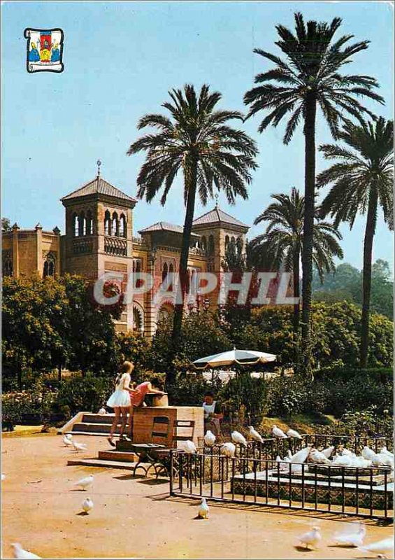 Postcard Modern America Sevilla Square and Palace Mudejar