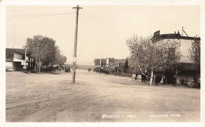 Beatty NV Town View Storefronts Etc, Great Signage, Real Photo Postcard,