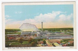 Brown Paper Mills West Monroe Louisiana linen postcard