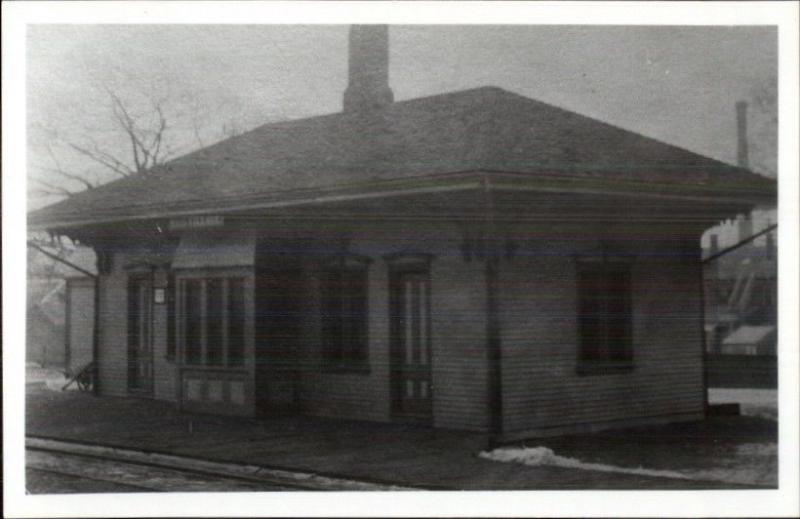 Weir Village Taunton MA RR Train Station REPRODUCTION Real Photo Postcard