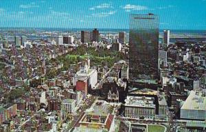 Bird's Eye View Of The New Boston Skyline Showing In The Foreground The New J...
