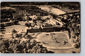 C1950 Veterans Administration Hospital Aerial View Rutland Heights Mass Postcard