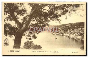 Old Postcard Villefranche Vue Generale