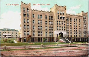 L.D.S. Hospital Salt Lake City Utah Postcard C215