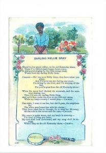 LP22    Black Americana,  Vintage Postcard,    Darling 