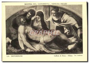 Old Postcard Mostra Del Tintoretto Venezia Deposizione