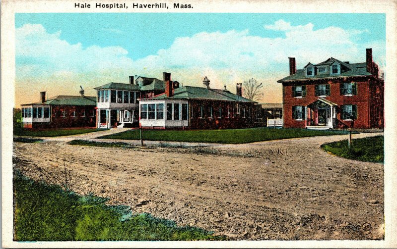 Vtg 1920s Hale Hospital Haverhill Massachusetts MA Postcard