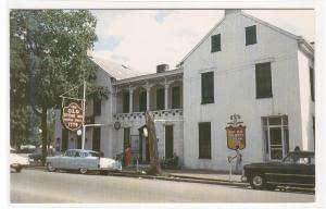 Talbott Tavern Cars Bardstown Kentucky 1961 postcard