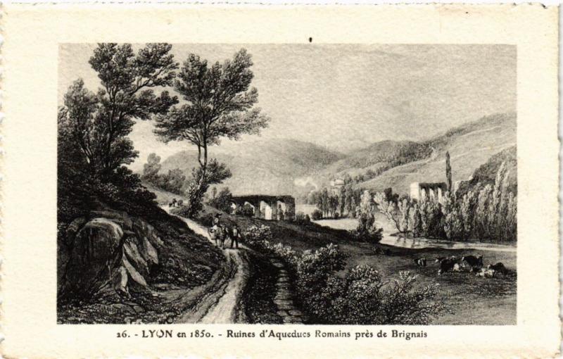 CPA LYON Ruines d'Aqueducs Romains pres de BRIGNAIS (444110)