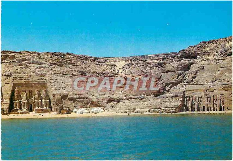 Postcard Modern Abu Simbel temples The two hollow in the rock