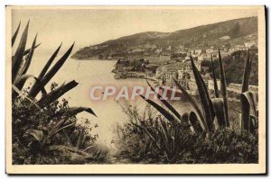 Old Postcard Villefranche The City View Of The Corniche