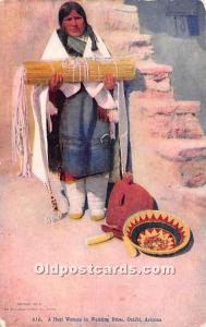 A Hopi Woman in Wedding Dress, Oraibi, Arizona, USA Indian Postcard