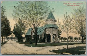 LOWELL MA EDSON CEMETERY ANTIQUE POSTCARD