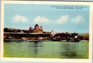 Postcard PANORAMIC SCENE Levis Quebec QC AK5487