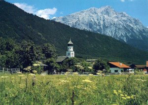 VINTAGE CONTINENTAL SIZE POSTCARD WILDERMIEMING RANGE MOUNTAINS AUSTRIA