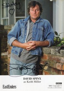 David Spinx as Keith Miller Eastenders Hand Signed Cast Card Photo