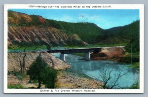 DOTSERO CUTOFF CO ANTIQUE POSTCARD DENVER & RIO GRANDE RAILROAD railway