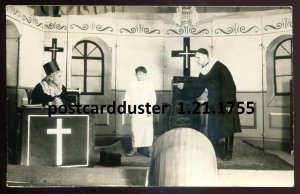 h5216 - Inscribed TIMMINS Ontario 1920s Theatre Play. Church.Real Photo Postcard