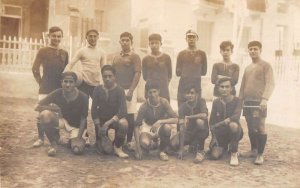 Alexandria Egypt Soccer Team Sports Real Photo Vintage Postcard AA55695