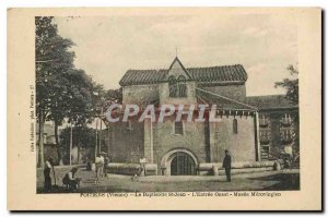 Old Postcard Poitiers Vienne The Baptistire St. John West Entrance Museum Mer...