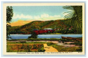 c1940s Christiansted Town and Harbor Scene St. Croix Virgin Islands VI Postcard 