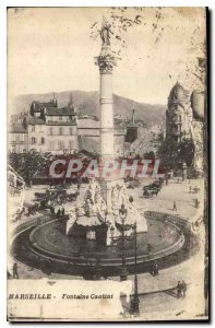 Postcard Old Marseille Fontaine Cantini