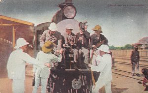 PRESIDENT ROOSEVELT GOING INTO AFRICA TRAIN POSTCARD (c. 1911)