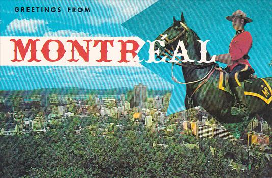 Canada Quebec Montreal Greetings From Montreal