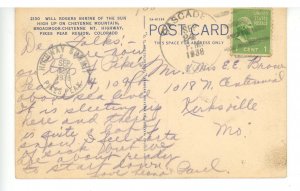 CO - Cheyenne Mountain. Will Rogers Shrine