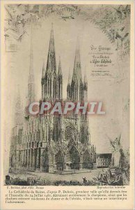 Old Postcard The Cathedral of Reims