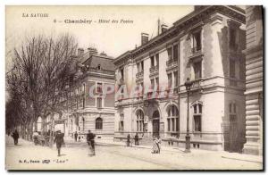 Carte Postale Ancienne Poste Chambery Hotel des Postes