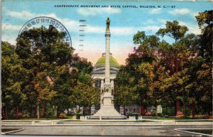 State Capitol Building Raleigh NC Postcard PC129