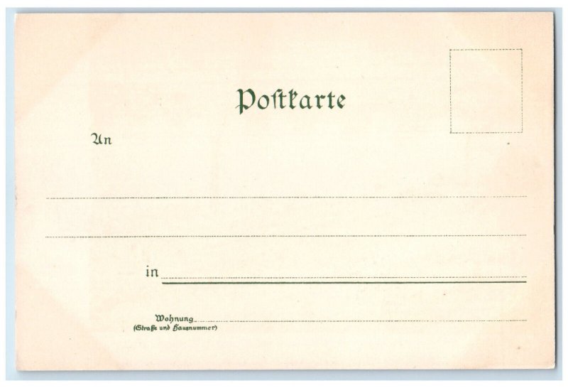 c1905 Augustus Bridge Steamboat Landing Dresden Germany Trolley Car Postcard