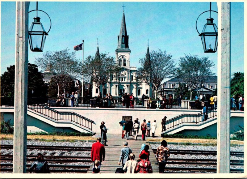 Louisiana New Orleans St Louis Cathedral At Jackson Square