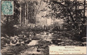 France Gerardmer Pont D'Amour Sur La Vologne Vintage Postcard B216