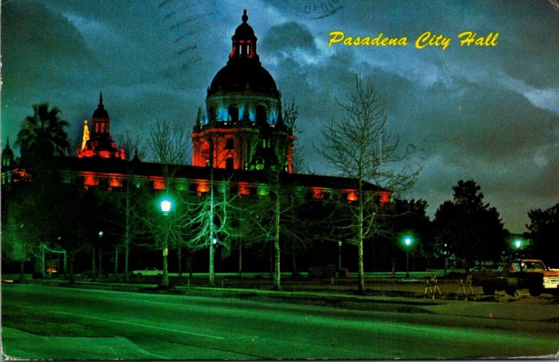 California Pasadena Citiy Hall At Night