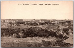 Afique Francaise Senegal Dakar Hopital Africa Panorama Postcard